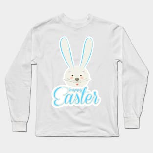 Cute Bunny Ears Happy Easter Egg Hunt Abstract For Boy Long Sleeve T-Shirt